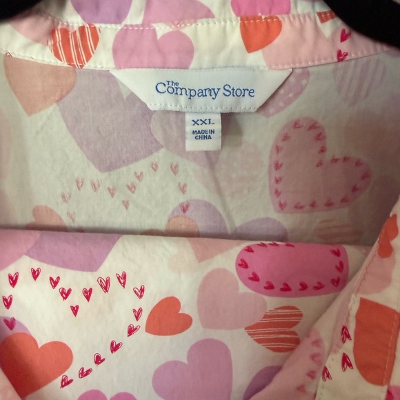 ❤️ The Company Store Women’s Valentine Heart Pajama Set long XXL - Picture 7 of 10